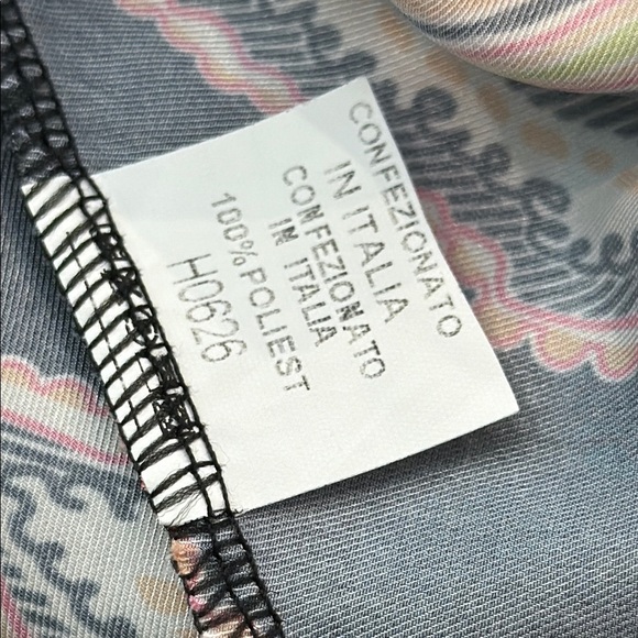 One Size Floral Paisley Maxi Skirt Black and Pink - Picture 8 of 8